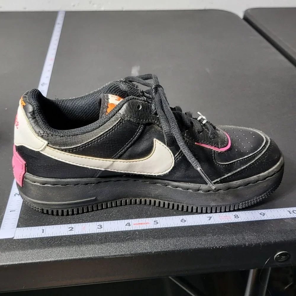 Nike Women's Air Force 1 Shadow Cosmic Fuchsia Sneakers Removable‎ Patches 6.5